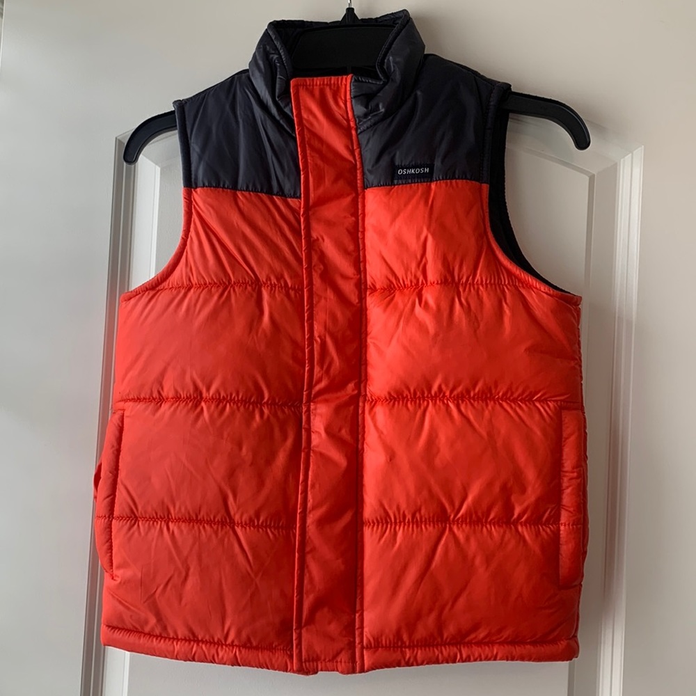 LIKE NEW Osh Kosh B’Gosh Boys Puffer Vest Insulated Outerwear - Size 8